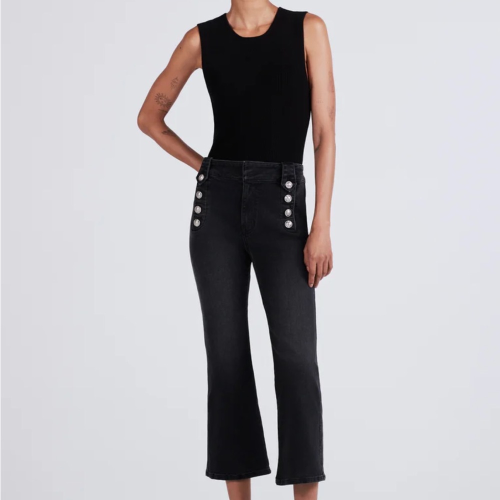 10 Crosby Derek Lam Black Cropped Robertson Jeans 26